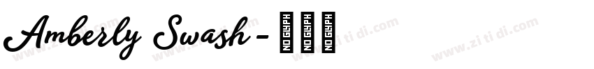 Amberly Swash字体转换
